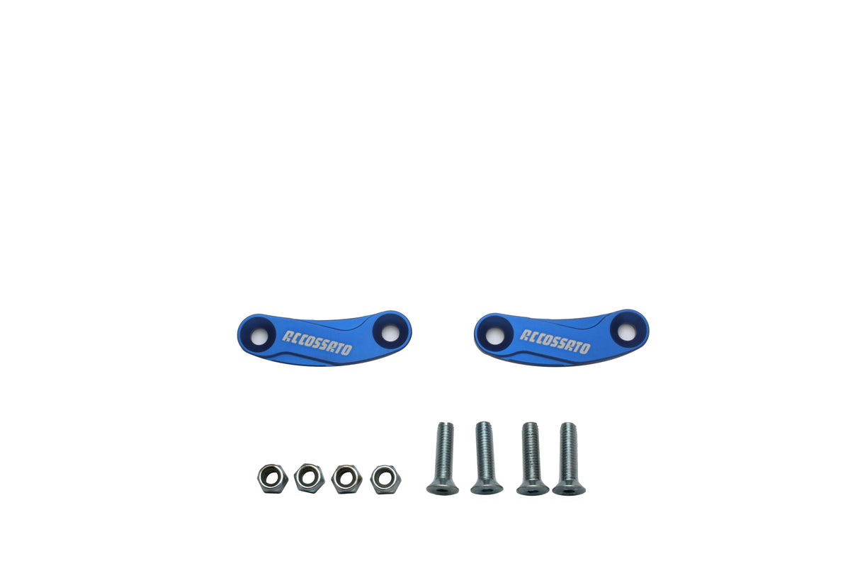 Tappi specchietti Accossato, ricavati in alluminio CNC e anodizzati in vari colori.. La confezione contiene 02 articoli