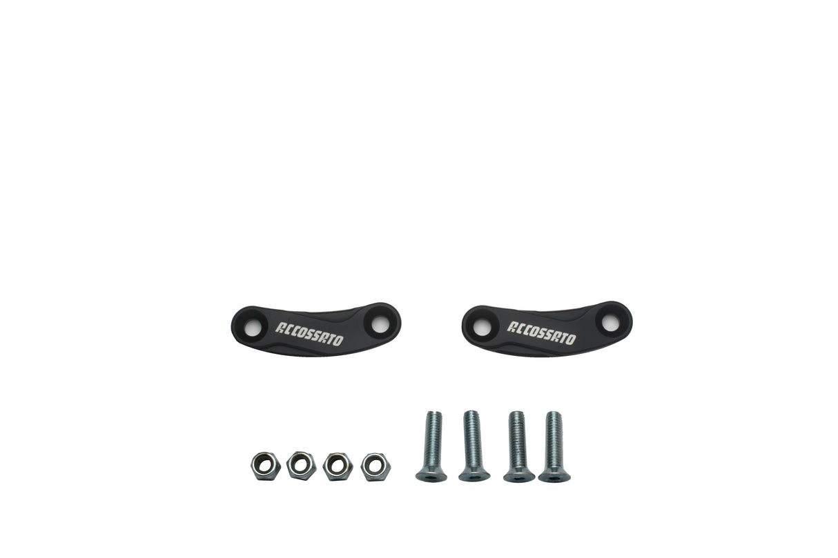 Tappi specchietti Accossato, ricavati in alluminio CNC e anodizzati in vari colori.. La confezione contiene 02 articoli