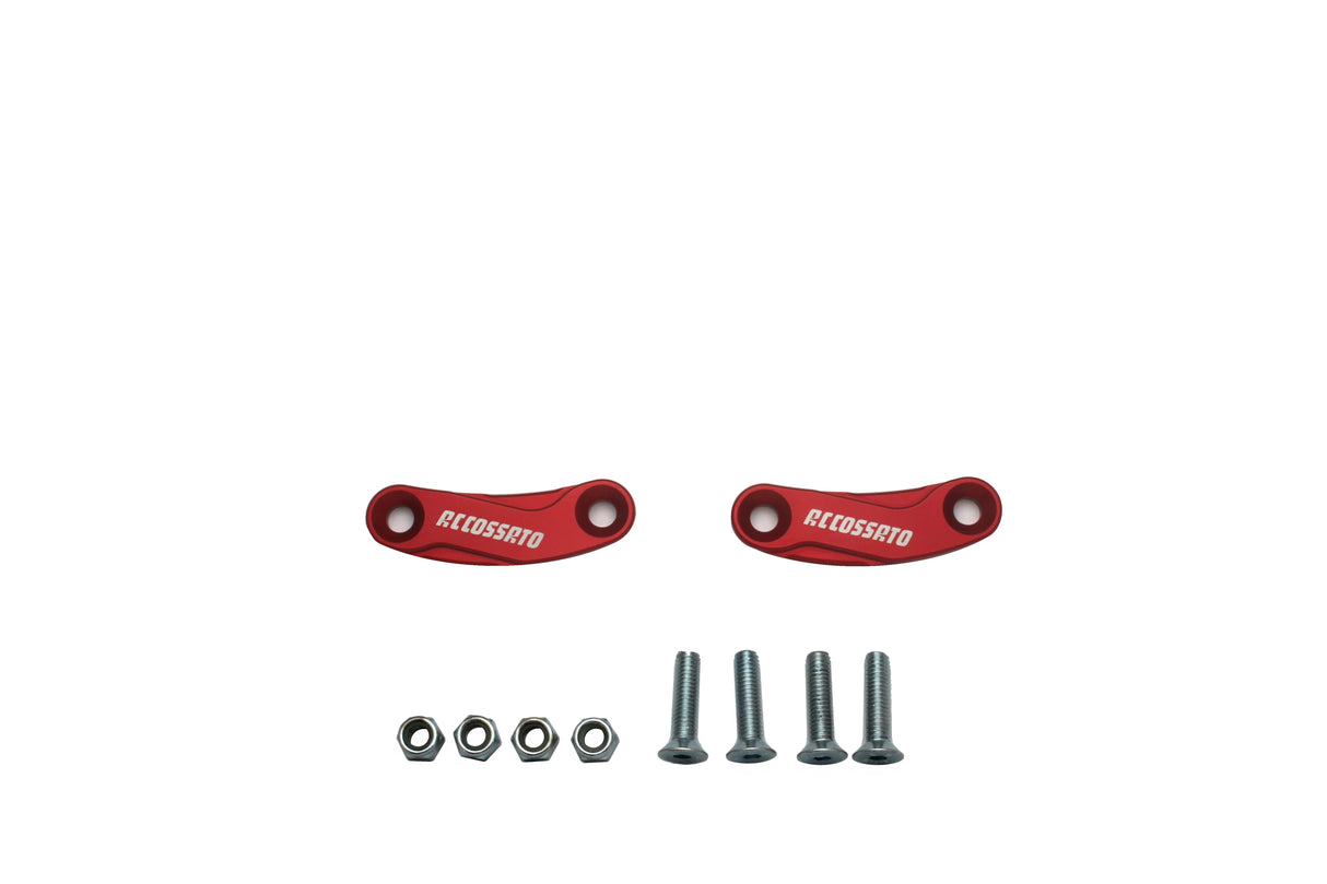 Tappi specchietti Accossato, ricavati in alluminio CNC e anodizzati in vari colori.. La confezione contiene 02 articoli