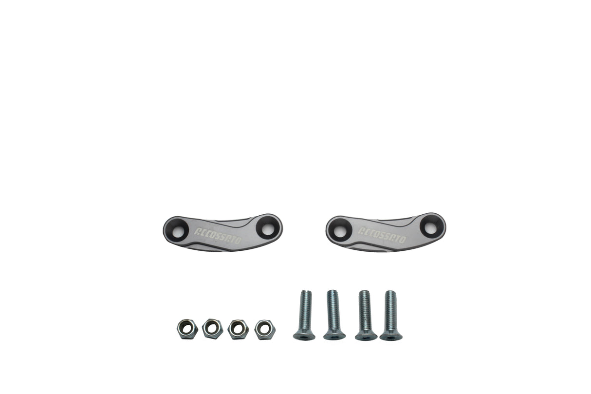 Tappi specchietti Accossato, ricavati in alluminio CNC e anodizzati in vari colori.. La confezione contiene 02 articoli