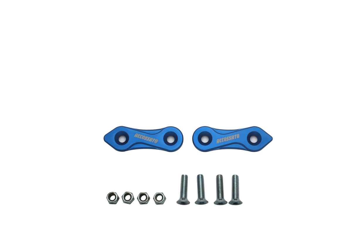 Tappi specchietti Accossato, ricavati in alluminio CNC e anodizzati in vari colori.. La confezione contiene 02 articoli