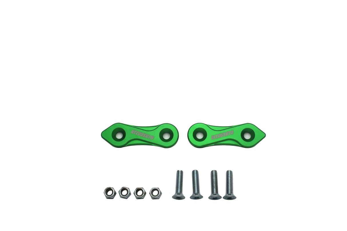 Tappi specchietti Accossato, ricavati in alluminio CNC e anodizzati in vari colori.. La confezione contiene 02 articoli