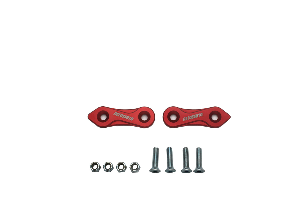 Tappi specchietti Accossato, ricavati in alluminio CNC e anodizzati in vari colori.. La confezione contiene 02 articoli