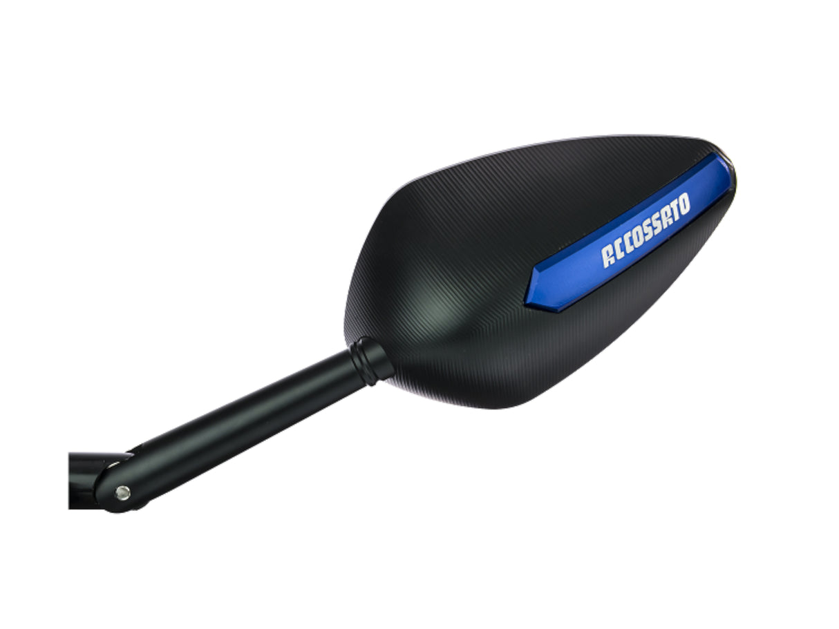 Coppia Di Specchietti retrovisori con inserti colorati ricavati CNC