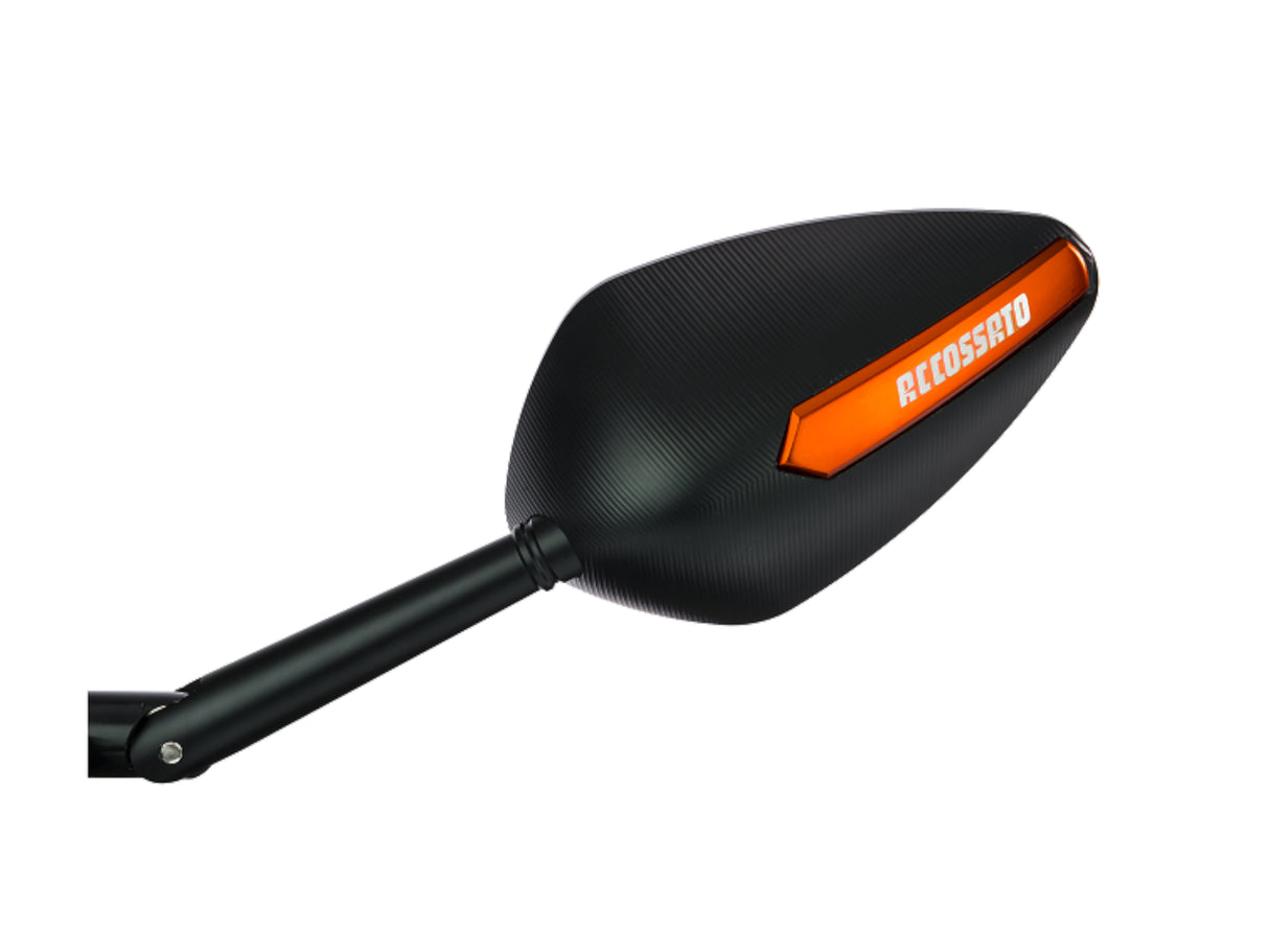 Coppia Di Specchietti retrovisori con inserti colorati ricavati CNC