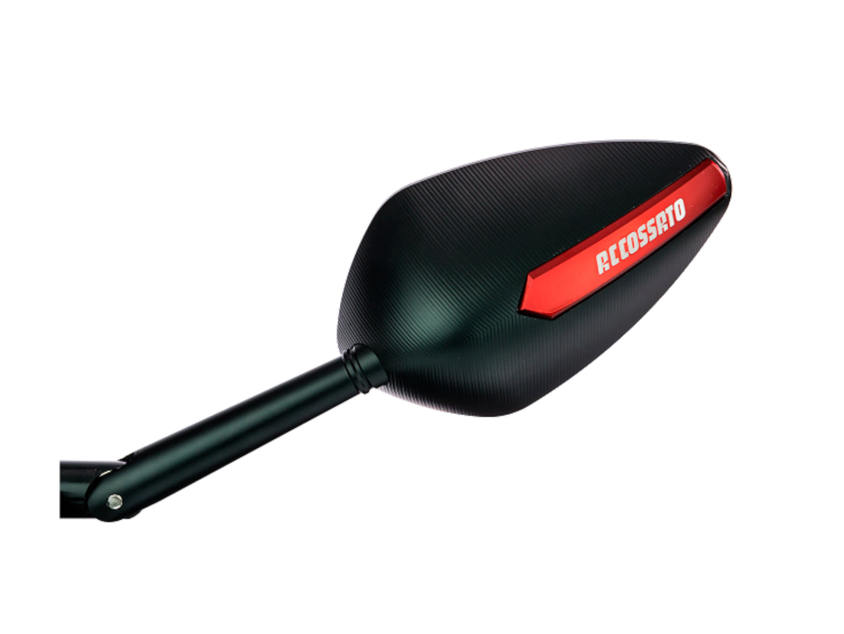 Coppia Di Specchietti retrovisori con inserti colorati ricavati CNC