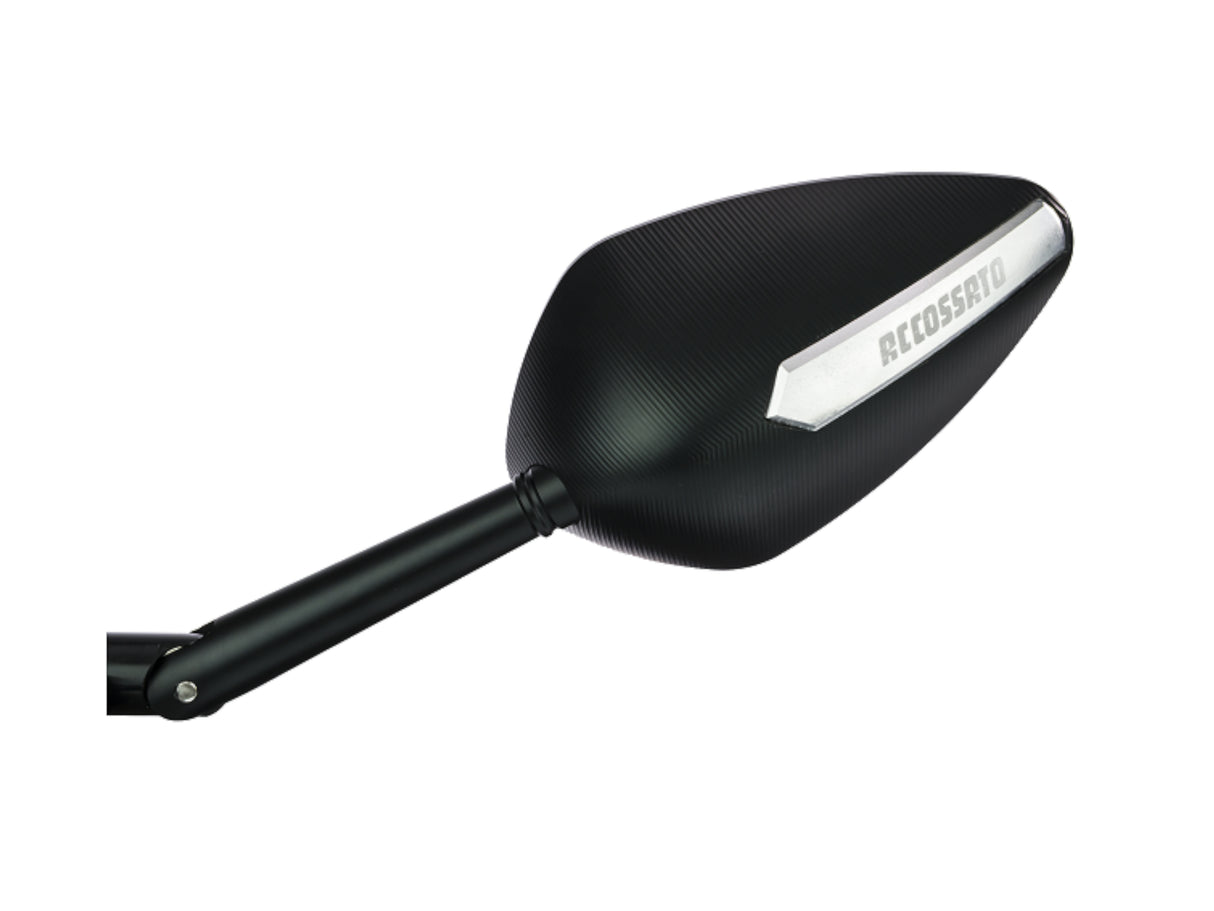 Coppia Di Specchietti retrovisori con inserti colorati ricavati CNC