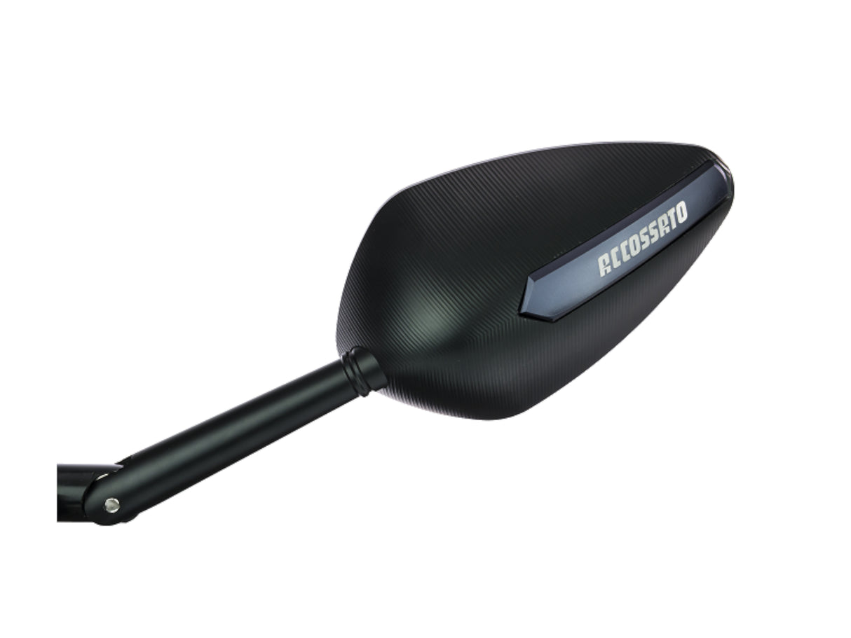 Coppia Di Specchietti retrovisori con inserti colorati ricavati CNC