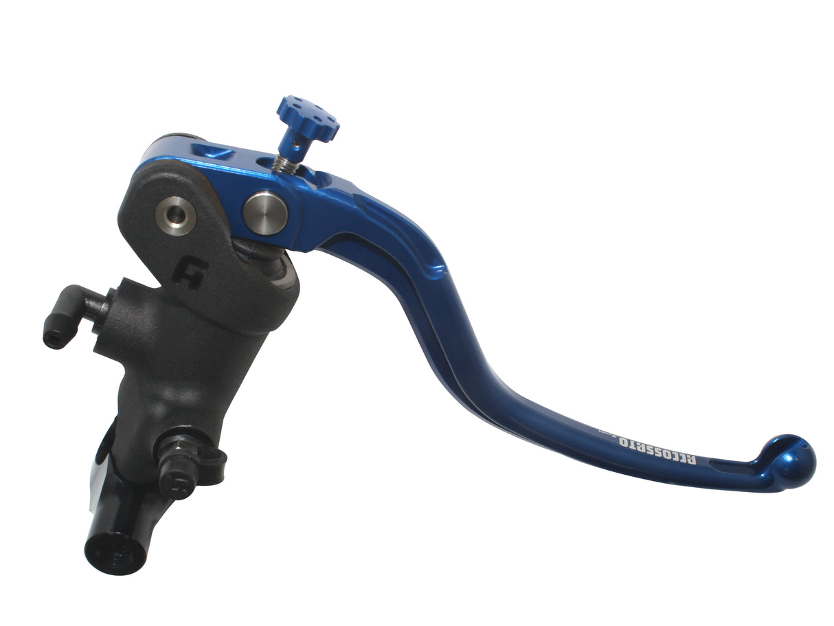 Pompa Freno Radiale Accossato 19x18 Con Corpo Pompa Anodizzato Nero E Leva Fissa Colorata, Per Manubri Diametro 25,4 mm