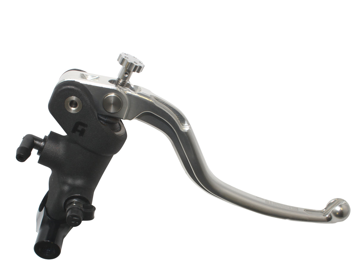 Pompa Freno Radiale Accossato 19x19 Con Corpo Pompa Anodizzato Nero E Leva Fissa Colorata, Per Manubri Diametro 25,4 mm