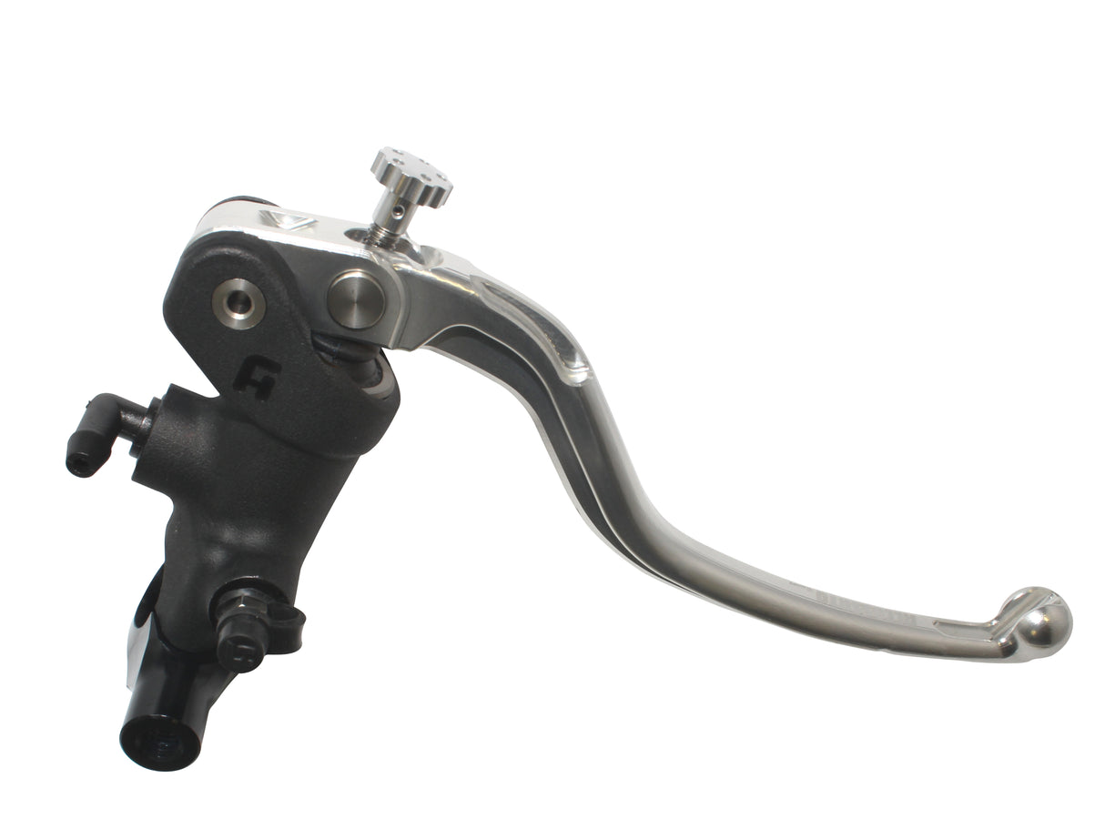 Pompa Freno Radiale Accossato 19x20 Con Corpo Pompa Anodizzato Nero E Leva Fissa Colorata, Per Manubri Diametro 25,4 mm