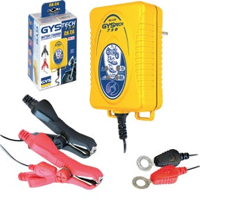 Cargador de batería automático Gys para todo tipo de baterías de 1,2 a 20 Ah