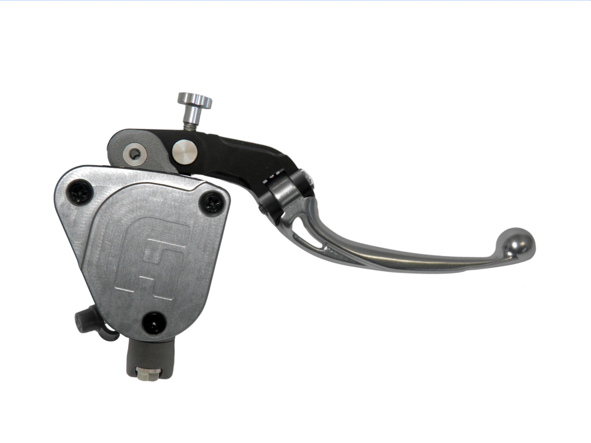 Pompa Freno Radiale Accossato 19x18 Con Vaschetta Integrata E Leva Snodata Colorata (Pomello+Leva)