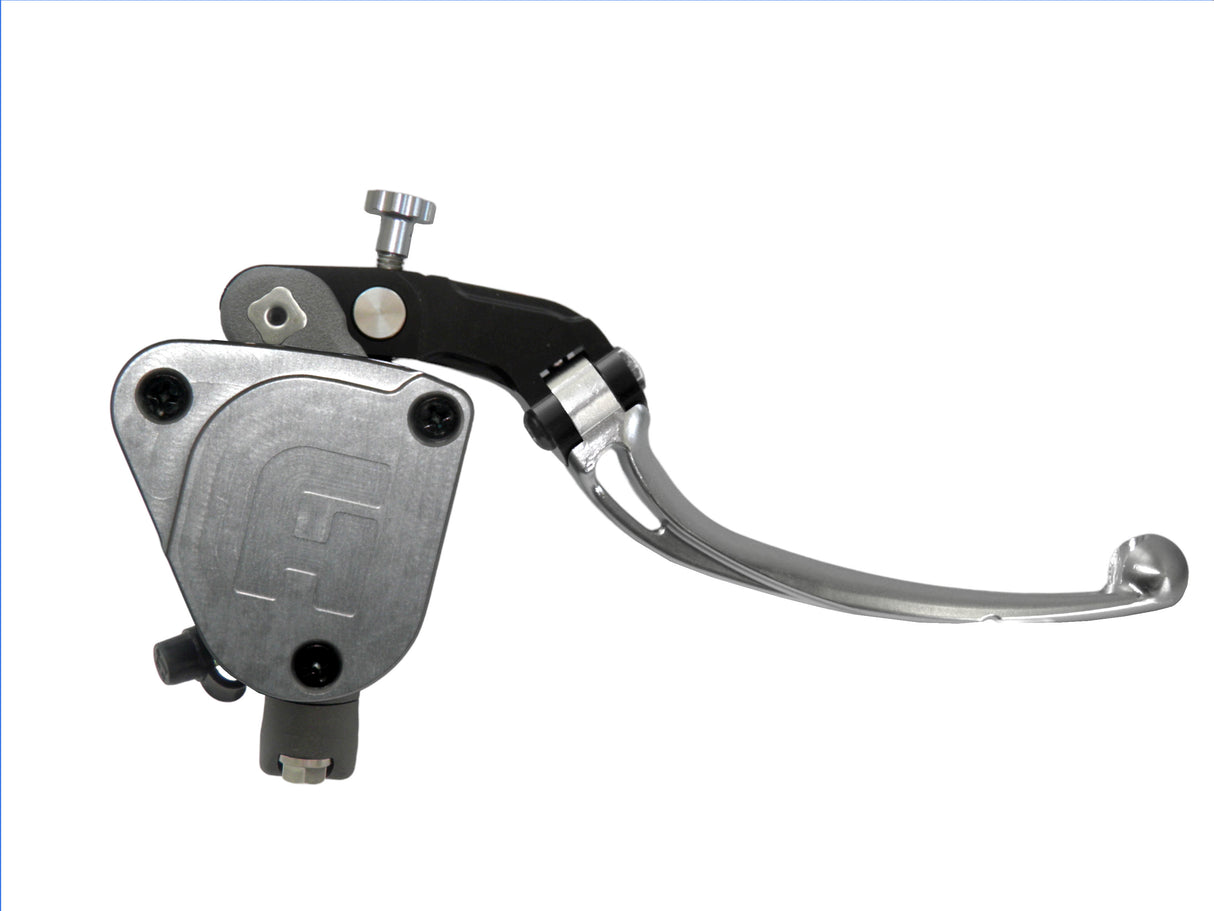 Pompa Freno Radiale Accossato PRS 19x17-18-19 Con Vaschetta Integrata E Leva Snodata Colorata (Pomello+Leva)