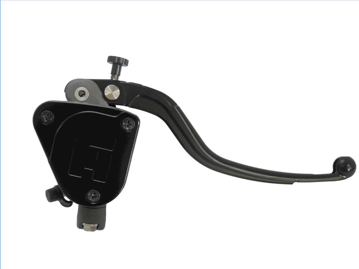 Pompa Freno Radiale Accossato 19x18 Con Vaschetta Integrata E Leva Fissa Colorata (Pomello+Leva)