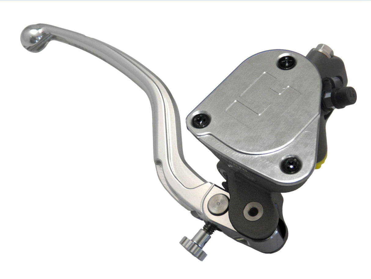 Pompa Freno Radiale Accossato 19x18 Con Vaschetta Integrata E Leva Fissa Colorata (Pomello+Leva)