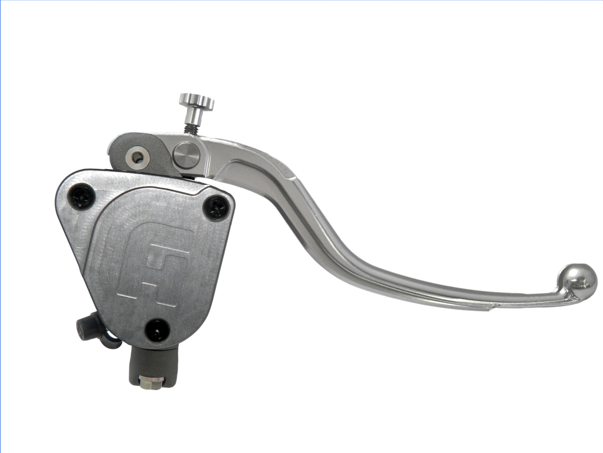 Pompa Freno Radiale Accossato 19x18 Con Vaschetta Integrata E Leva Fissa Colorata (Pomello+Leva)