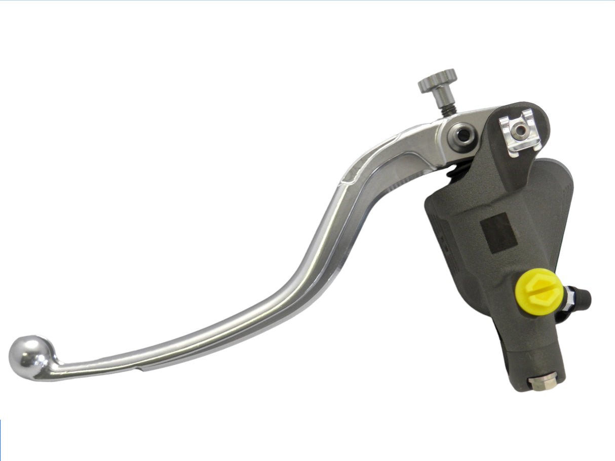 Pompa Freno Radiale Accossato 19x18 Con Vaschetta Integrata E Leva Fissa Colorata (Pomello+Leva)