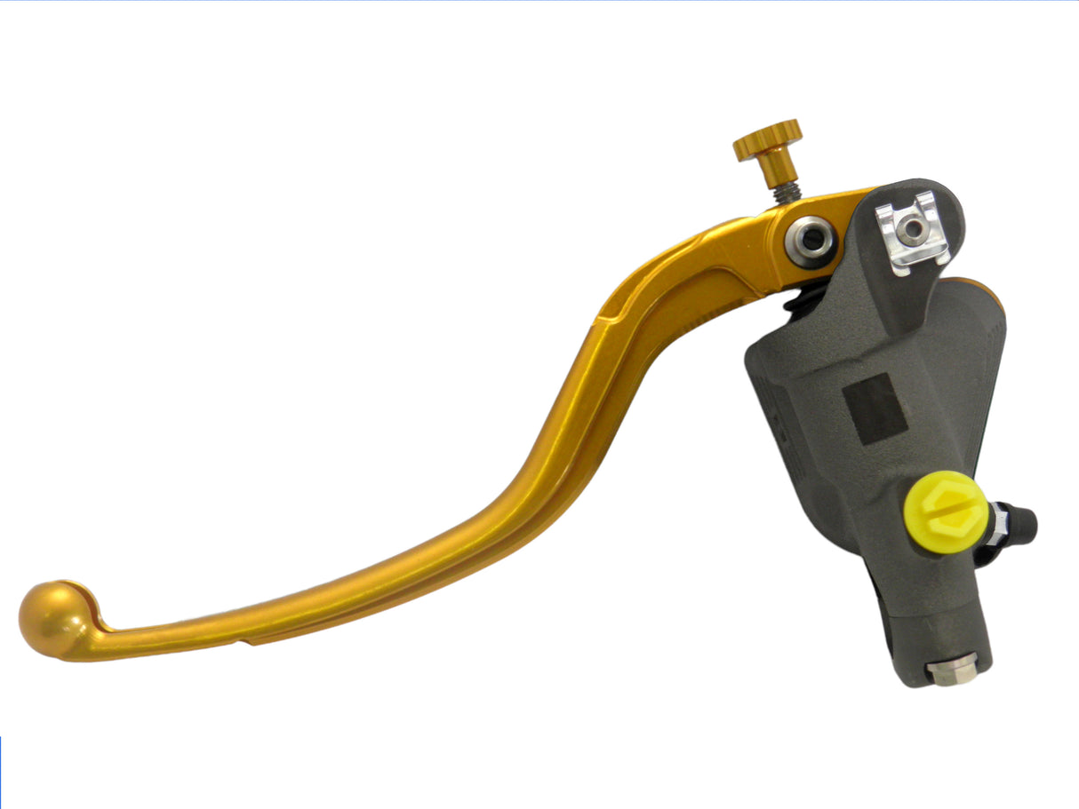 Pompa Freno Radiale Accossato 19x18 Con Vaschetta Integrata E Leva Fissa Colorata (Pomello+Leva)