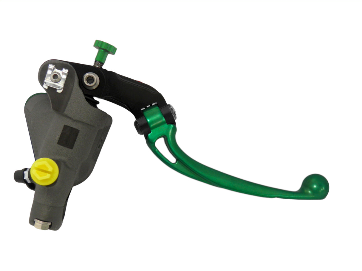 Pompa Frizione Radiale Accossato PRS 16x15-16-17 Con Vaschetta Integrata E Leva Snodata Colorata (Pomello+Leva)