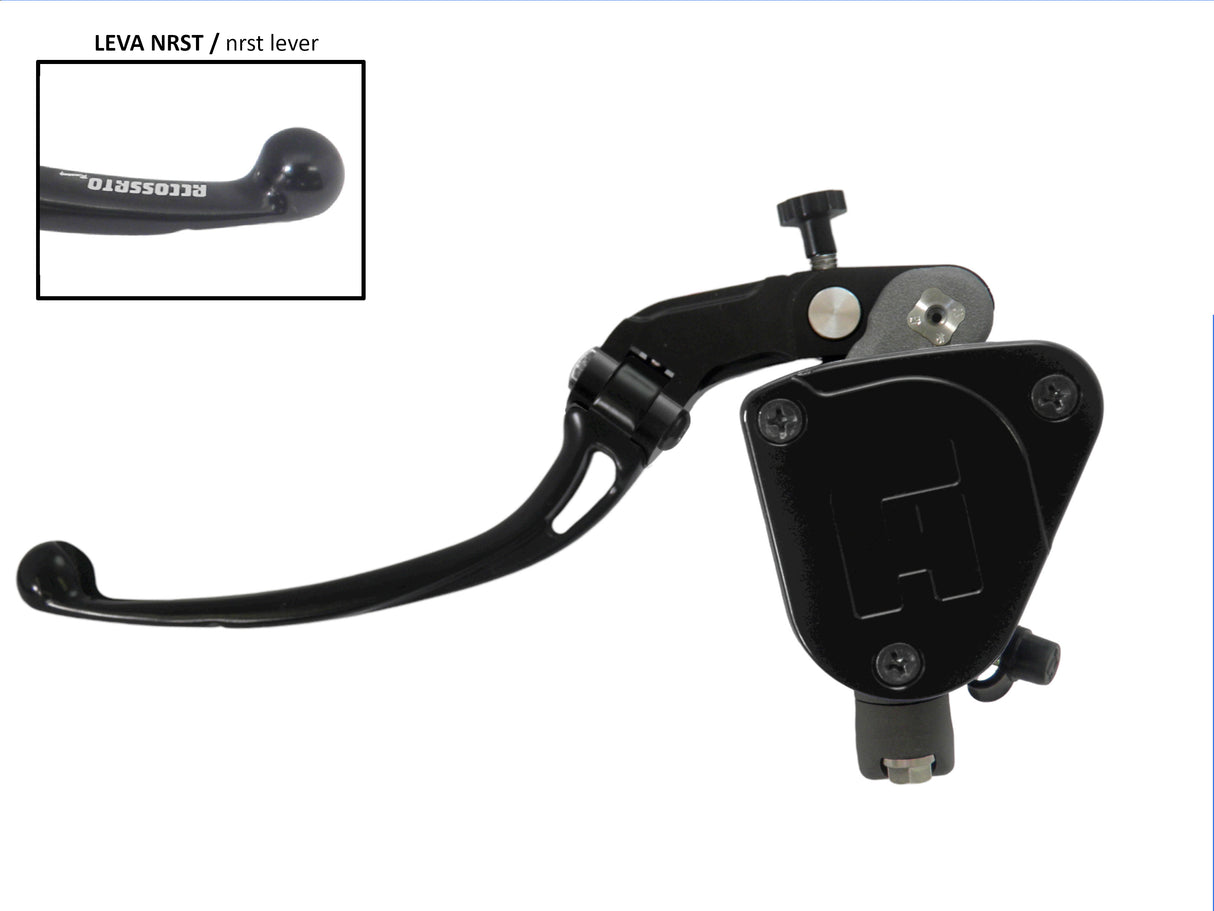 Pompa Frizione Radiale Accossato PRS 16x15-16-17 Con Vaschetta Integrata E Leva Snodata Colorata (Pomello+Leva)