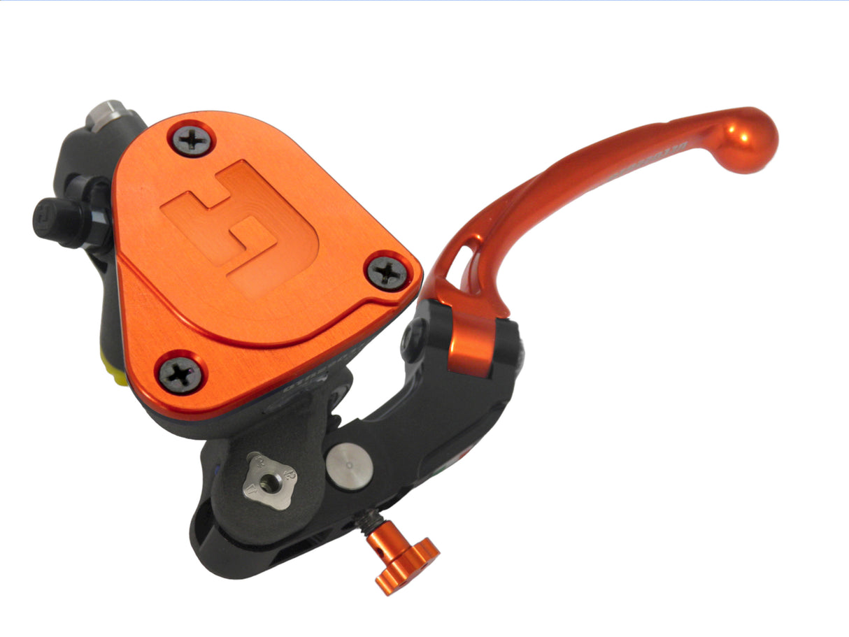 Pompa Frizione Radiale Accossato PRS 16x15-16-17 Con Vaschetta Integrata E Leva Snodata Colorata (Pomello+Leva)