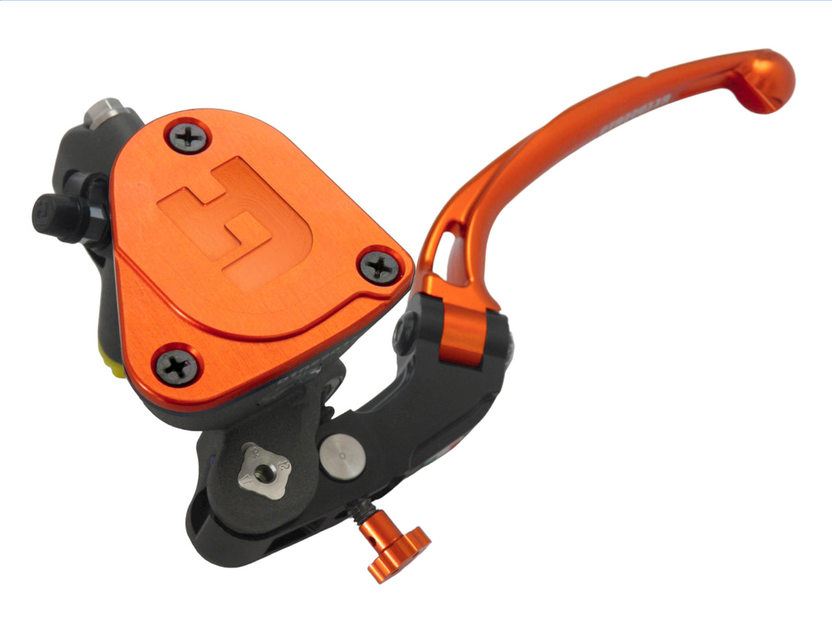 Pompa Frizione Radiale Accossato PRS 16x15-16-17 Con Vaschetta Integrata E Leva Snodata Colorata (Pomello+Leva)