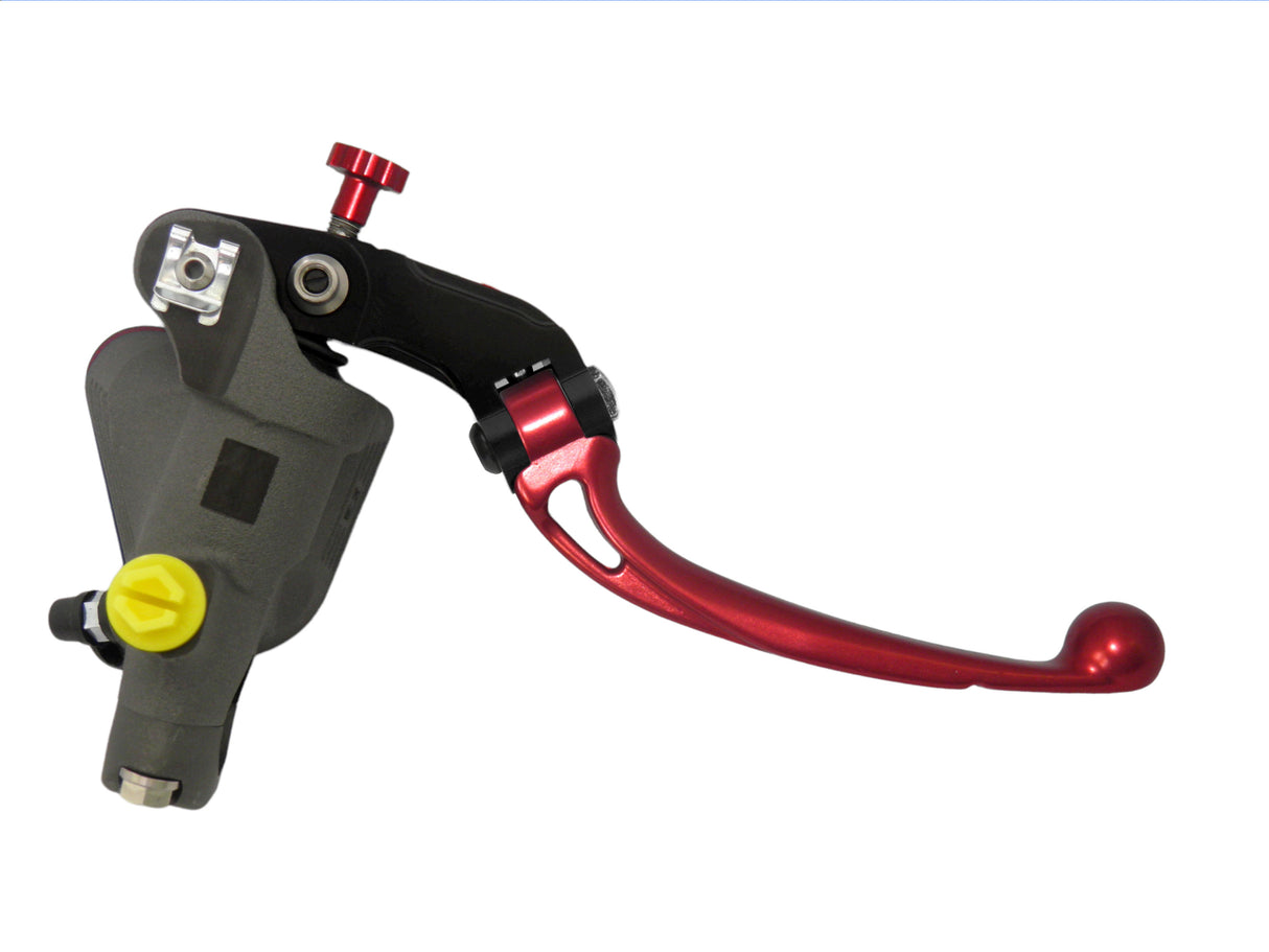 Pompa Frizione Radiale Accossato PRS 16x15-16-17 Con Vaschetta Integrata E Leva Snodata Colorata (Pomello+Leva)