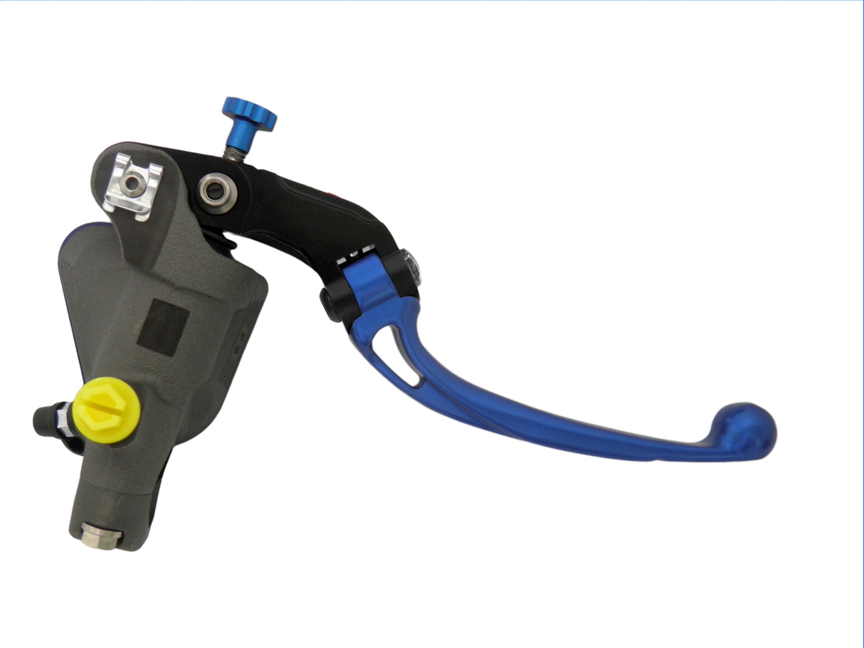 Pompa Frizione Radiale Accossato 16x16 Con Vaschetta Integrata E Leva Snodata Colorata (Pomello+Leva)