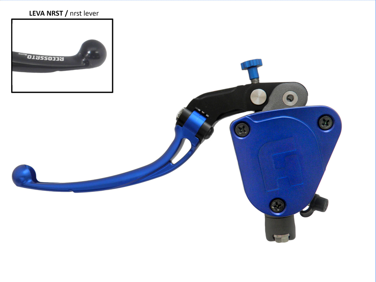 Pompa Frizione Radiale Accossato 16x16 Con Vaschetta Integrata E Leva Snodata Colorata (Pomello+Leva)