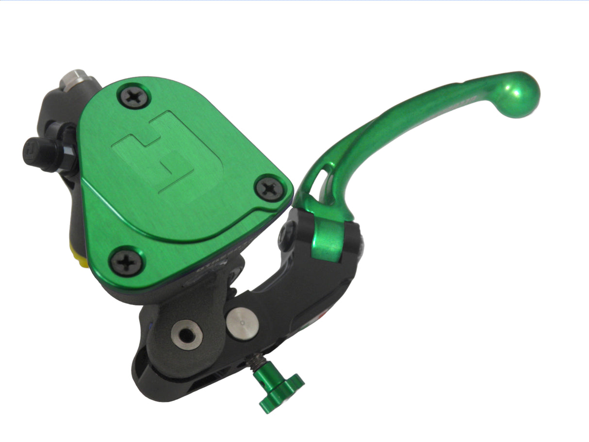 Pompa Frizione Radiale Accossato 16x16 Con Vaschetta Integrata E Leva Snodata Colorata (Pomello+Leva)