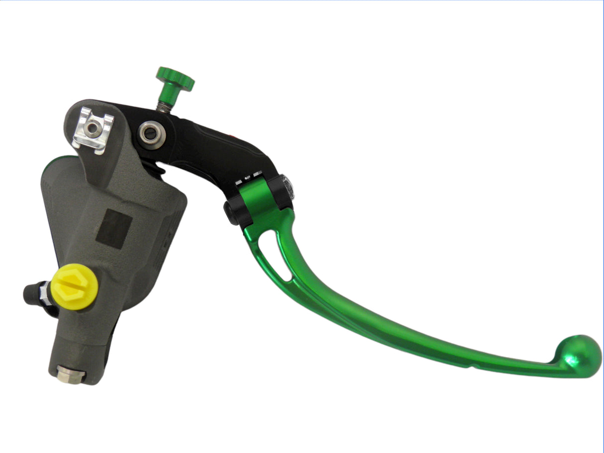 Pompa Frizione Radiale Accossato 16x16 Con Vaschetta Integrata E Leva Snodata Colorata (Pomello+Leva)