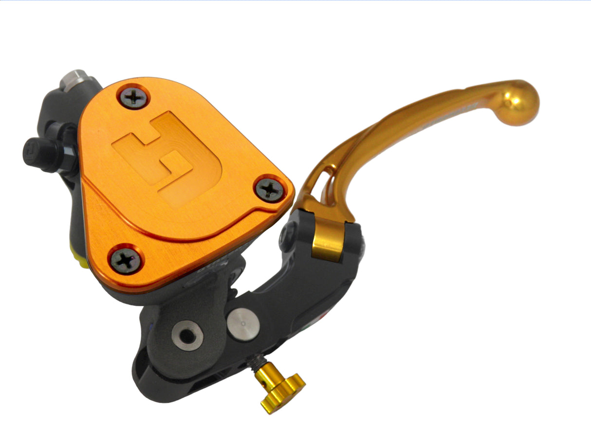 Pompa Frizione Radiale Accossato 16x16 Con Vaschetta Integrata E Leva Snodata Colorata (Pomello+Leva)