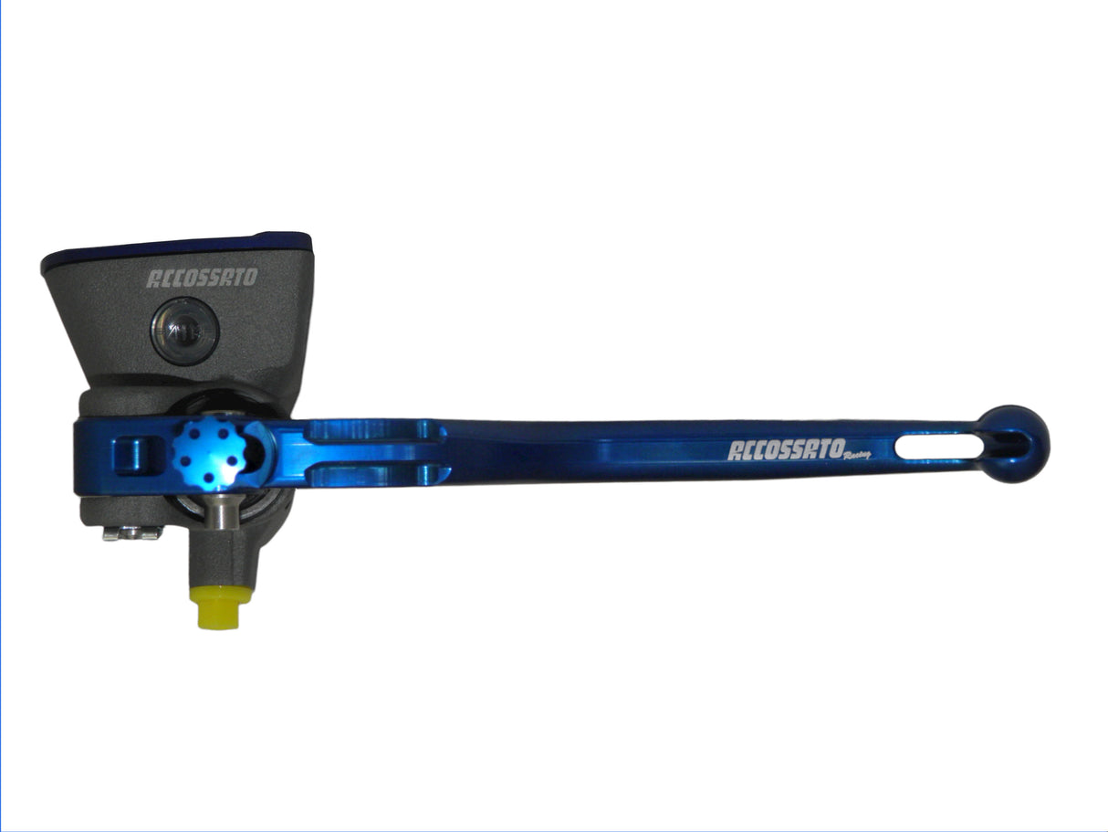 Pompa Frizione Radiale Accossato 16x16 Con Vaschetta Integrata E Leva Fissa Colorata (Pomello+Leva)