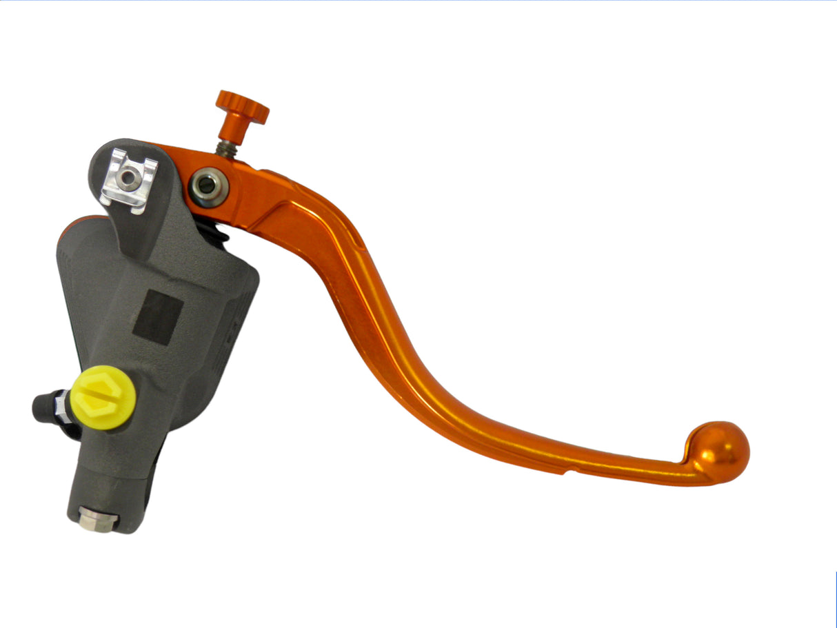 Pompa Frizione Radiale Accossato 16x16 Con Vaschetta Integrata E Leva Fissa Colorata (Pomello+Leva)