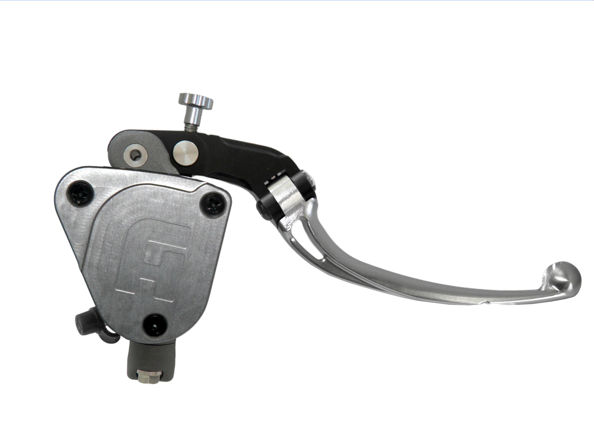 Pompa Freno Radiale Accossato 16x18 Con Vaschetta Integrata E Leva Snodata Colorata (Pomello+Leva)