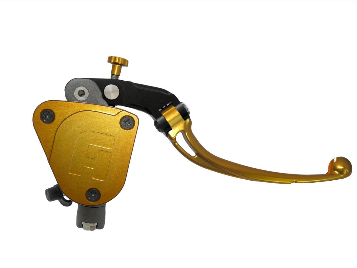 Pompa Freno Radiale Accossato 16x18 Con Vaschetta Integrata E Leva Snodata Colorata (Pomello+Leva)