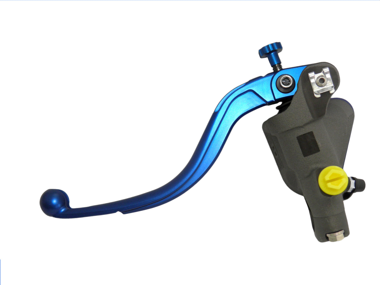 Pompa Freno Radiale Accossato 16x18 Con Vaschetta Integrata E Leva Fissa Colorata (Pomello+Leva)