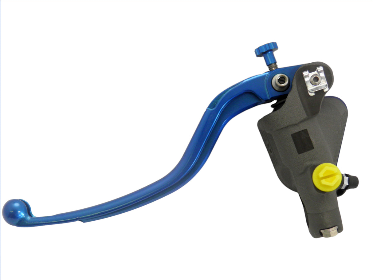 Pompa Freno Radiale Accossato 16x18 Con Vaschetta Integrata E Leva Fissa Colorata (Pomello+Leva)