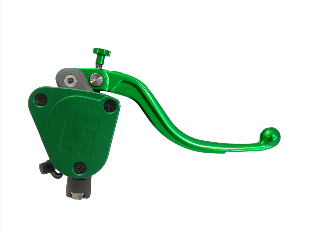 Pompa Freno Radiale Accossato 16x18 Con Vaschetta Integrata E Leva Fissa Colorata (Pomello+Leva)