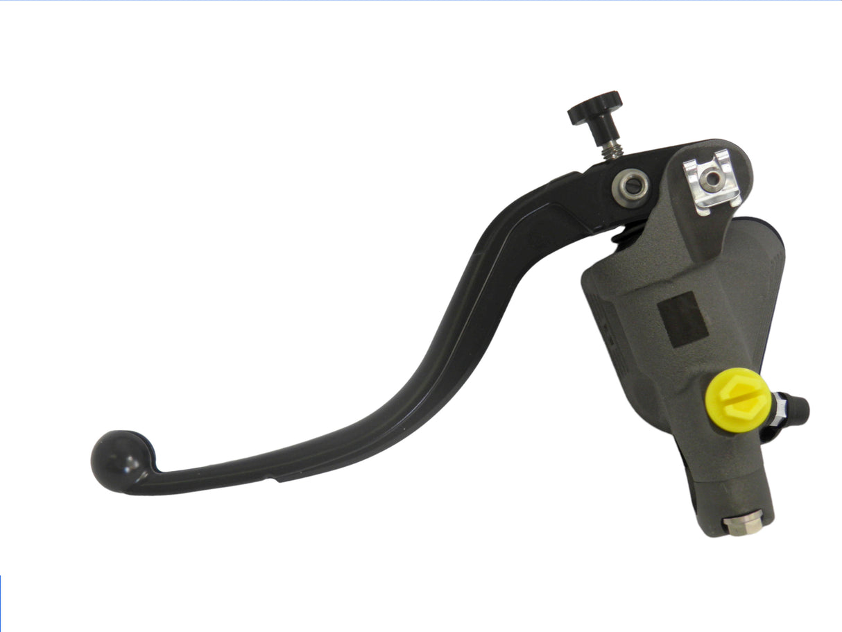 Pompa Freno Radiale Accossato 16x18 Con Vaschetta Integrata E Leva Fissa Colorata (Pomello+Leva)