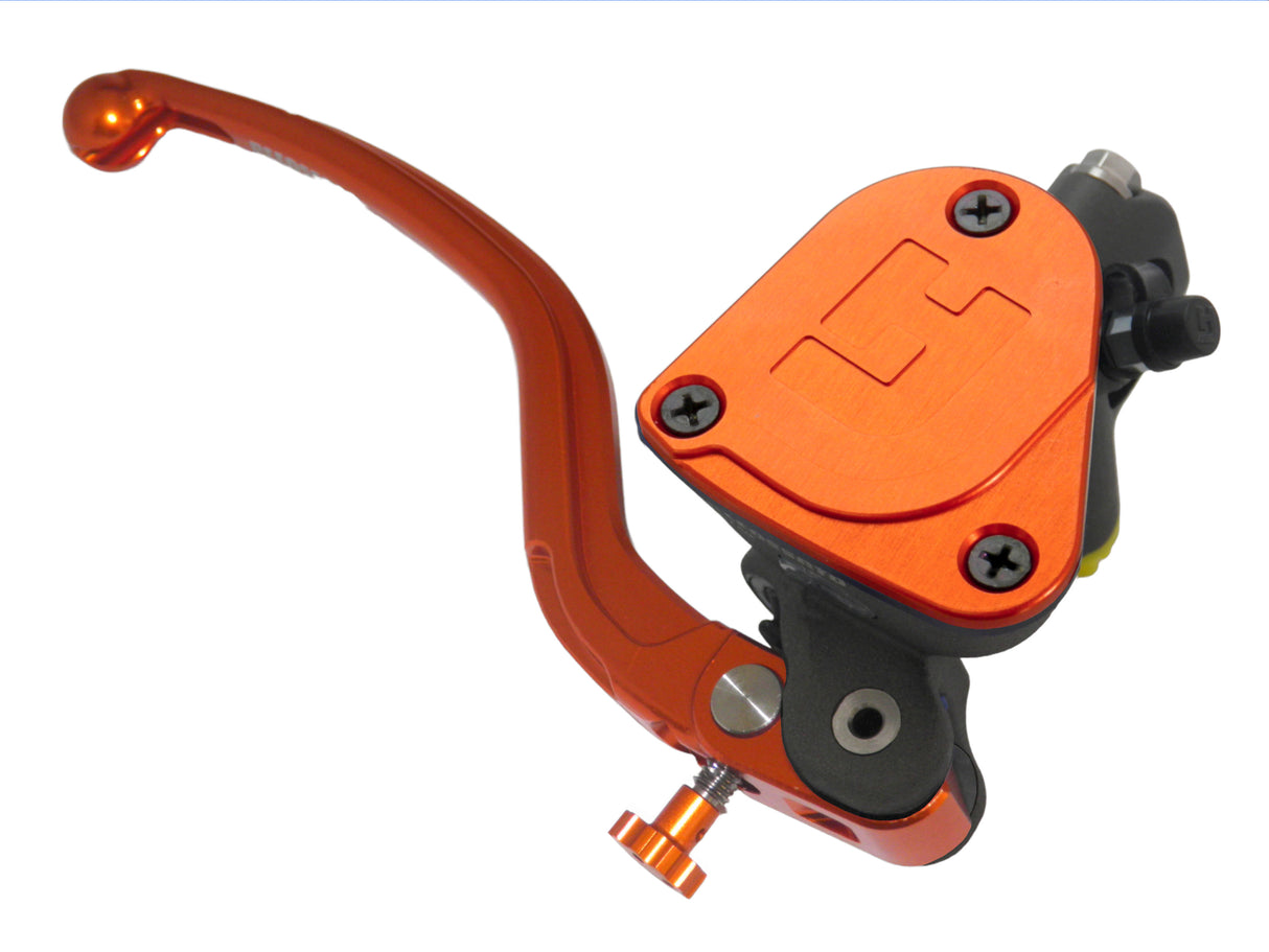 Pompa Freno Radiale Accossato 16x18 Con Vaschetta Integrata E Leva Fissa Colorata (Pomello+Leva)