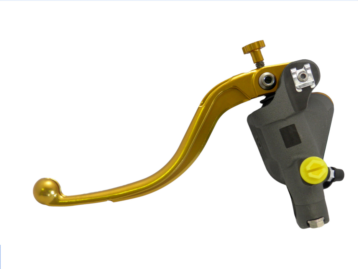 Pompa Freno Radiale Accossato 16x18 Con Vaschetta Integrata E Leva Fissa Colorata (Pomello+Leva)