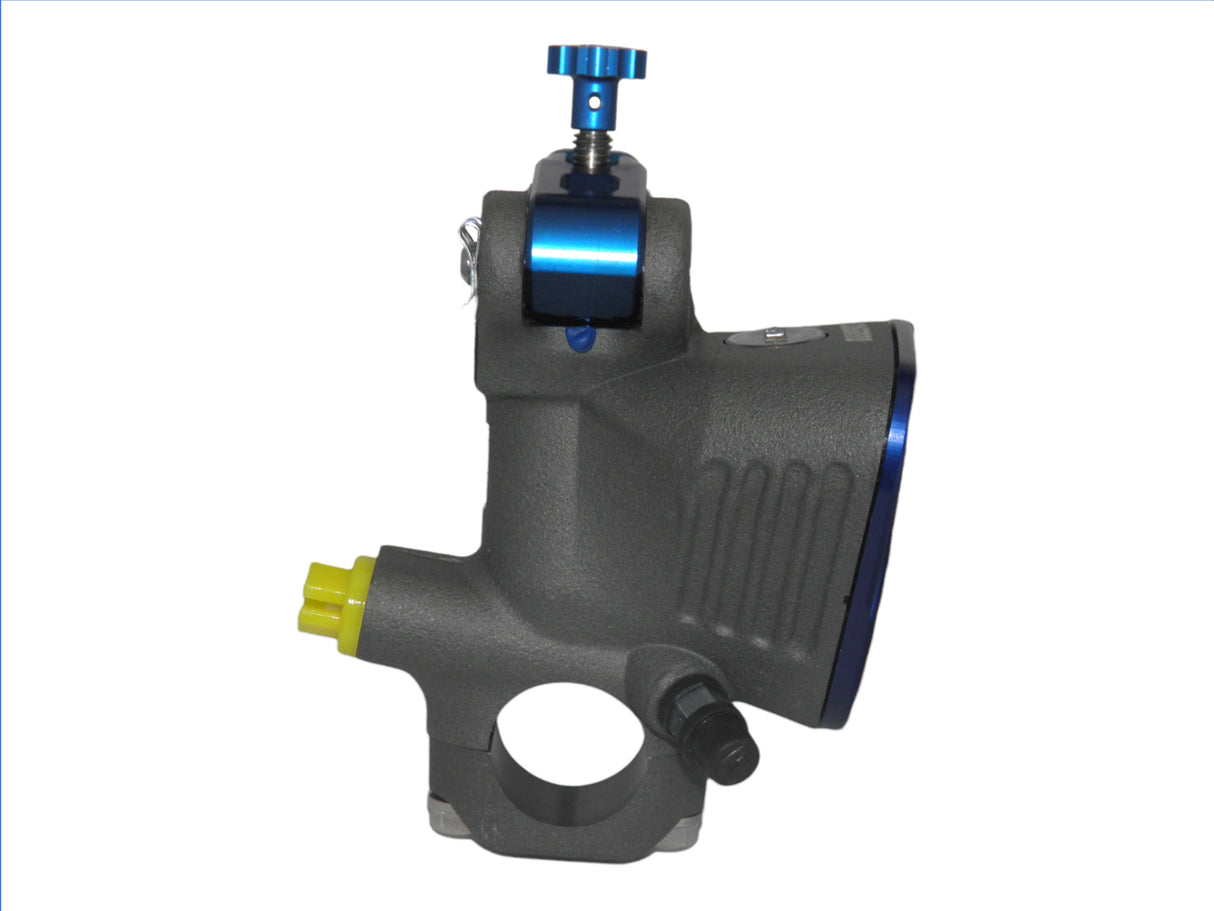 Pompa Freno Radiale Accossato 19x20 Con Vaschetta Integrata E Leva Fissa Colorata (Pomello+Leva)