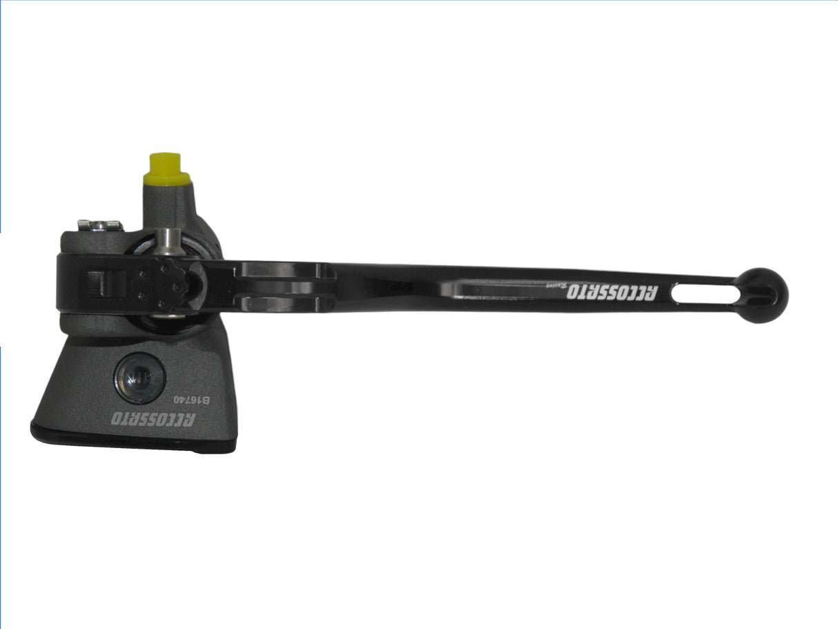 Pompa Freno Radiale Accossato 19x20 Con Vaschetta Integrata E Leva Fissa Colorata (Pomello+Leva)