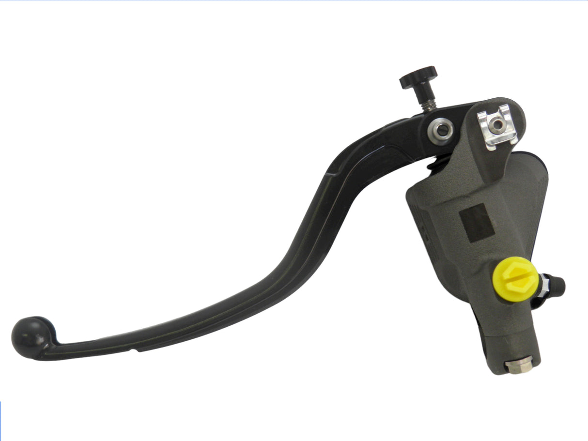 Pompa Freno Radiale Accossato 19x20 Con Vaschetta Integrata E Leva Fissa Colorata (Pomello+Leva)