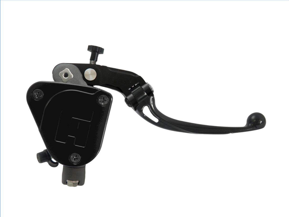 Pompa Freno Radiale Accossato PRS 16x17-18-19 Con Vaschetta Integrata E Leva Snodata Colorata (Pomello+Leva)