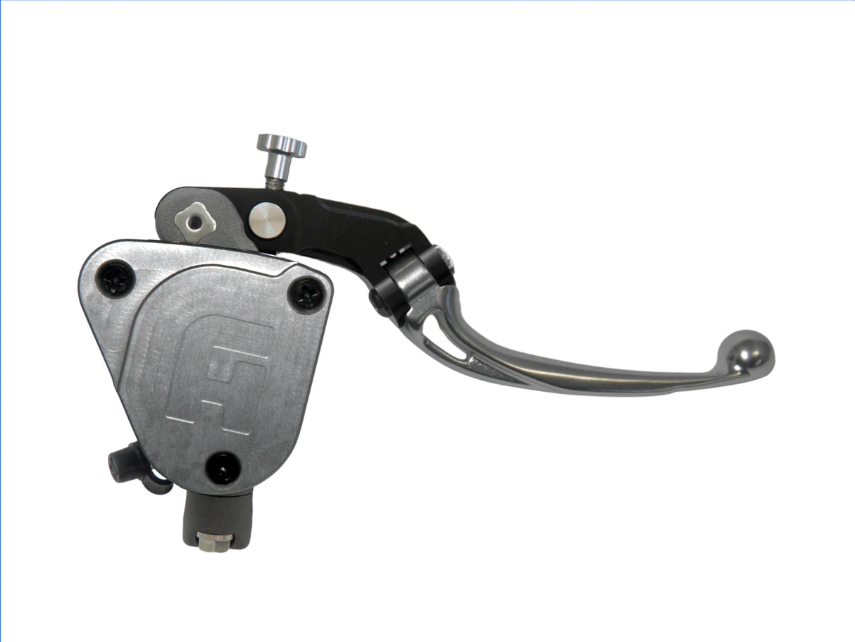 Pompa Freno Radiale Accossato PRS 16x17-18-19 Con Vaschetta Integrata E Leva Snodata Colorata (Pomello+Leva)