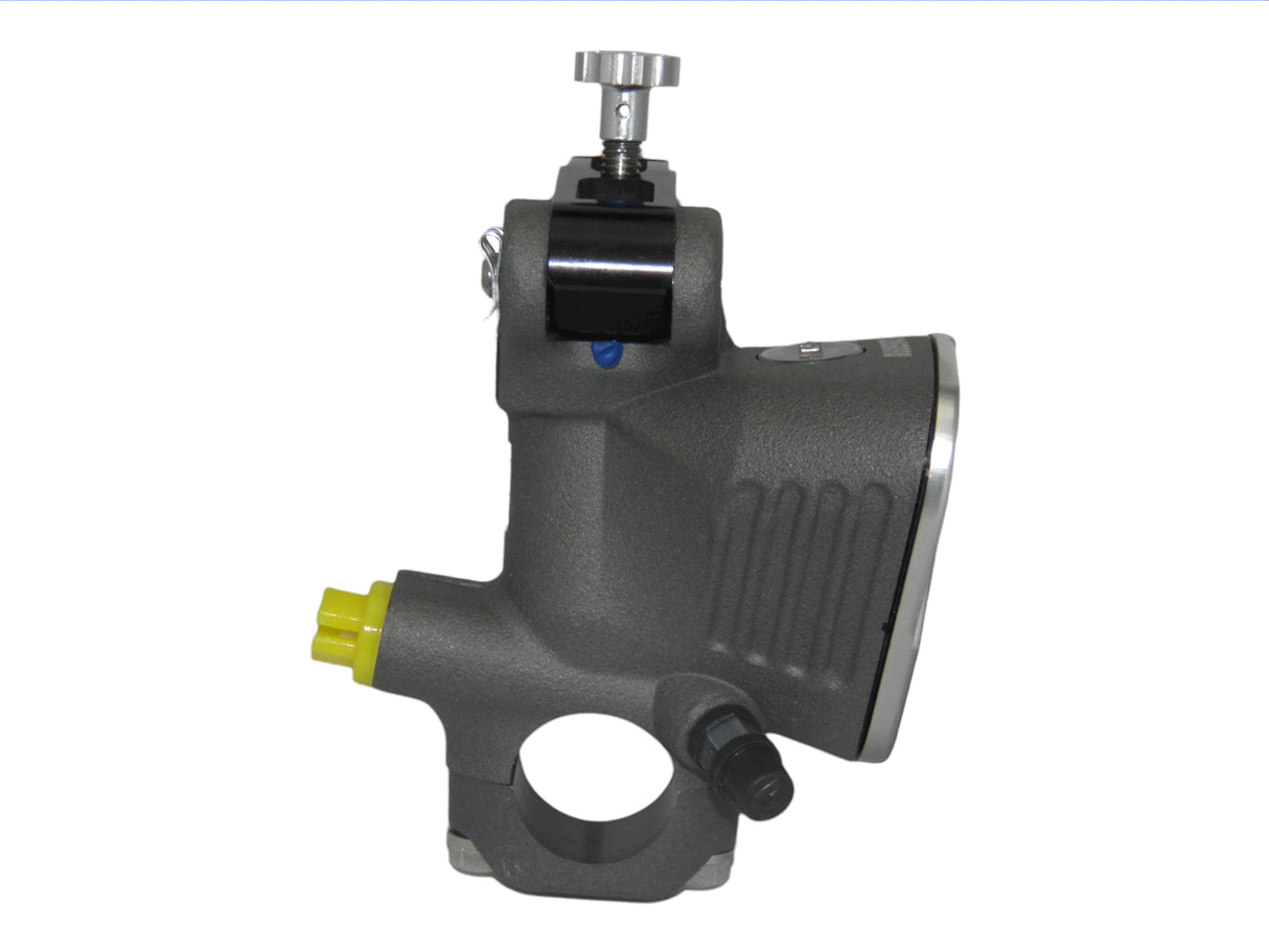 Pompa Freno Radiale Accossato PRS 16x17-18-19 Con Vaschetta Integrata E Leva Snodata Colorata (Pomello+Leva)