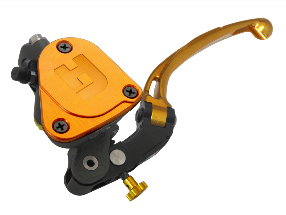 Pompa Frizione Radiale Accossato 16x18 Con Vaschetta Integrata E Leva Snodata Colorata (Pomello+Leva)